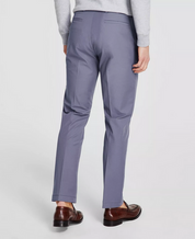 Michael Kors Men's Classic Fit Flat Front Dress Pants Ash Blue 36x34