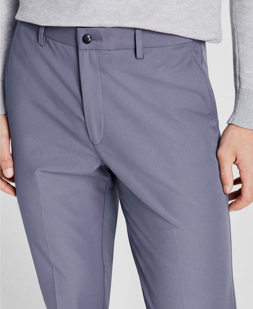 Michael Kors Men's Classic Fit Flat Front Dress Pants Ash Blue 36x34