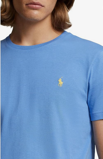 Polo Ralph Lauren Men's Classic Fit Jersey Crewneck T Shirt Summer Blue 2XL