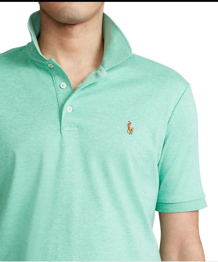 Polo Ralph Lauren Mens Classic Fit Soft Cotton Polo Resort Green Heather XXL 2XL