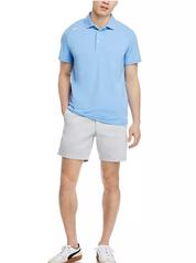 Polo Ralph Lauren RLX Mens Regular Fit Short Sleeve Polo Shirt Blue Large