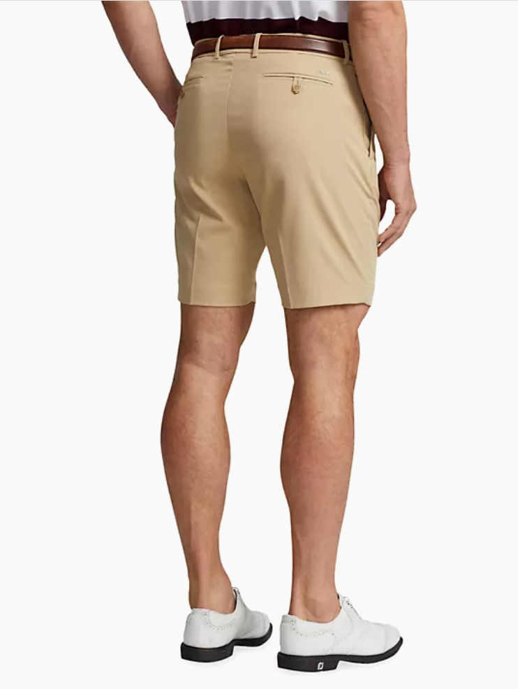 Polo Ralph Lauren Mens Flat Front 9" Twill Golf Shorts Khaki 38