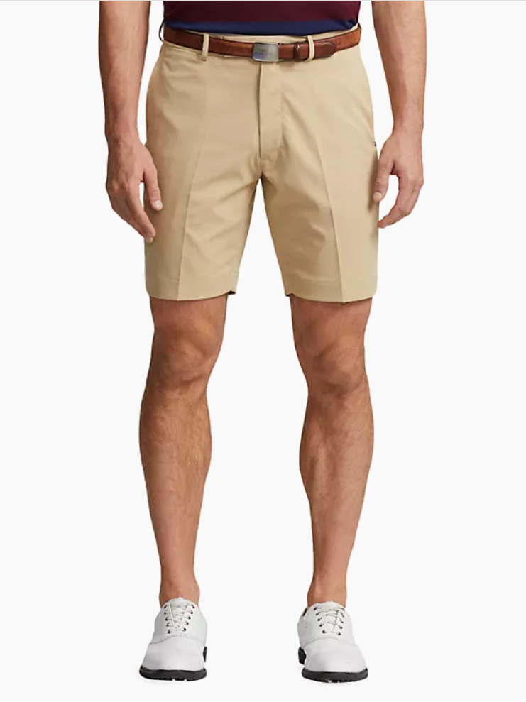 Polo Ralph Lauren Mens Regular fit Golf shorts Shorts 34 / 9" Beige Stretch
