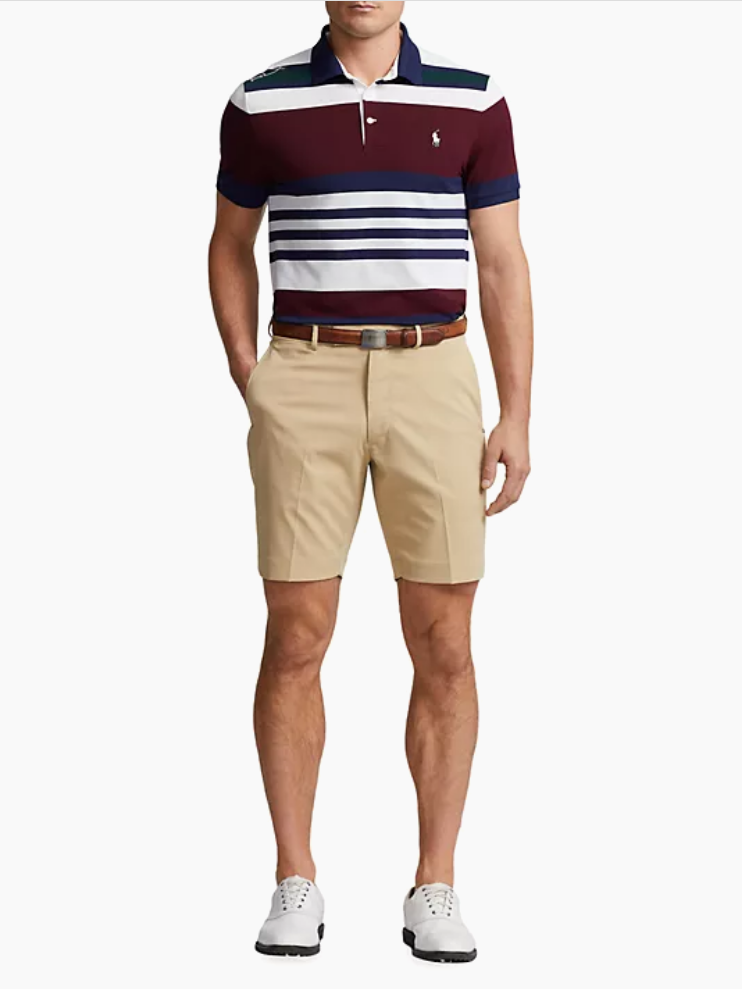 Polo Ralph Lauren Mens Regular fit Golf shorts Shorts 34 / 9" Beige Stretch