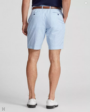 Polo Ralph Lauren RLX Stretch Mens Houndstooth Tailored Fit 9" Shorts Blue 34