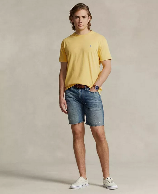 Polo Ralph Lauren Men's Classic Fit Crewneck Short Sleeve T Shirt Yellow XL