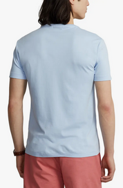 Polo Ralph Lauren Mens Pima Cotton Short Sleeve T Shirt Office Blue Large