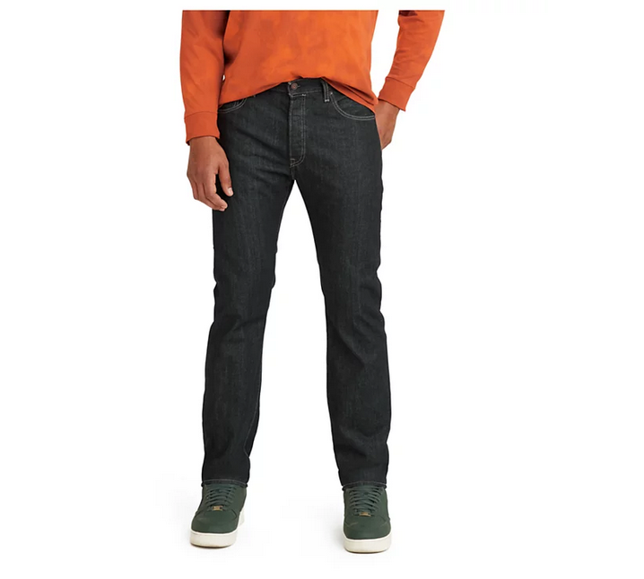 Levi's Men's 501® Original Fit Button Fly Non Stretch Jeans Clean Rigid 36 x 36
