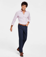 Tommy Hilfiger Men's TH Flex Modern Fit Four Pocket Twill Pants Navy 36 x 32