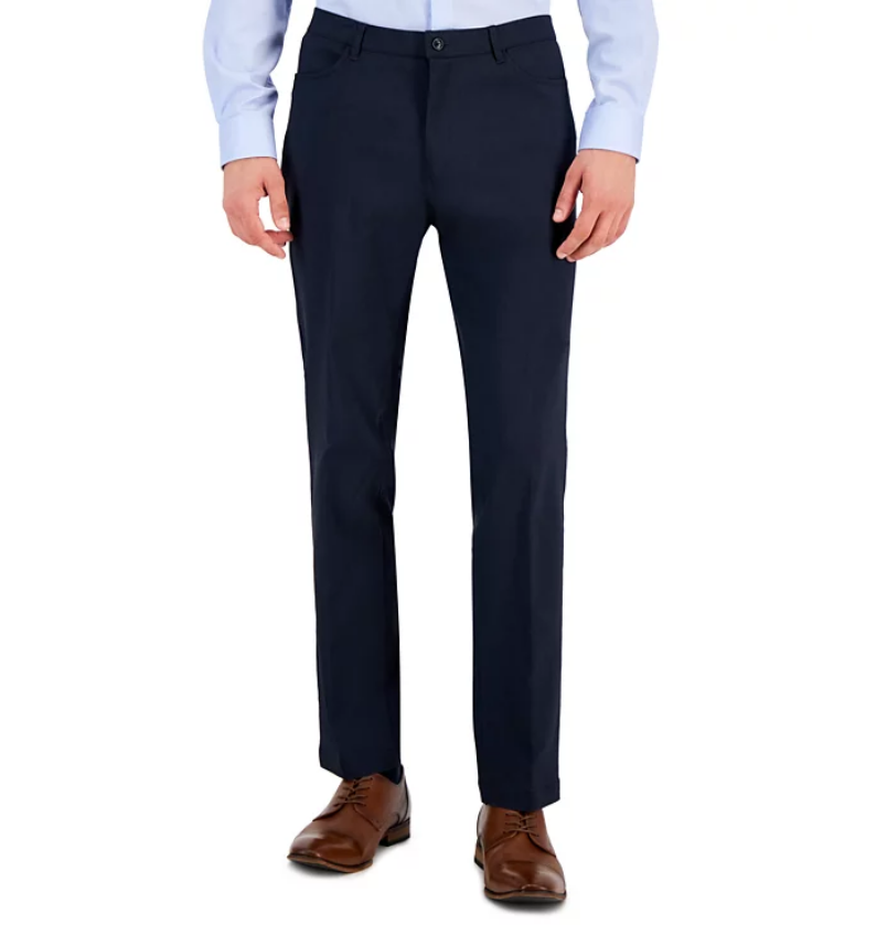 Tommy Hilfiger Men's TH Flex Modern Fit Four Pocket Twill Pants Navy 36 x 32