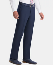 Lauren Ralph Lauren Mens UltraFlex Classic Fit Dress Pants Linen Navy 32 x 30