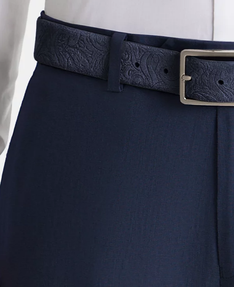 Lauren Ralph Lauren Mens UltraFlex Classic Fit Dress Pants Linen Navy 32 x 30
