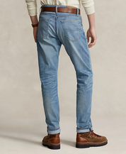 Polo Ralph Lauren Mens Parkside Active Taper Stretch Jeans Gilded Blue 38 x 32