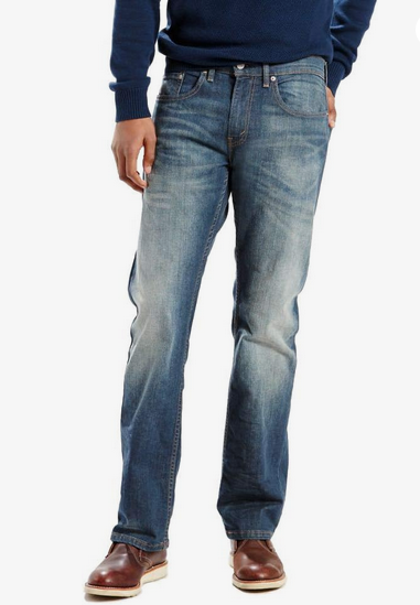 Levis Mens Big and Tall 559 Relaxed Fit  Jeans Cash 52 x 29