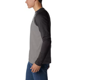 Columbia Mens Thistletown Hills Raglan Sleeve T Shirt City Grey Heather Large