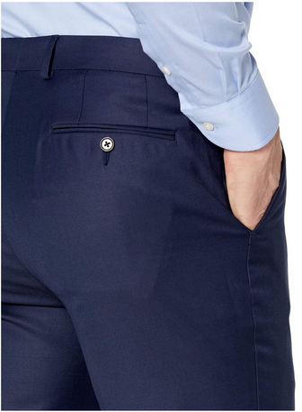 Lauren Ralph Lauren Mens Classic Fit fit Dress Pants 38 / 32 Blue Solid Stretch