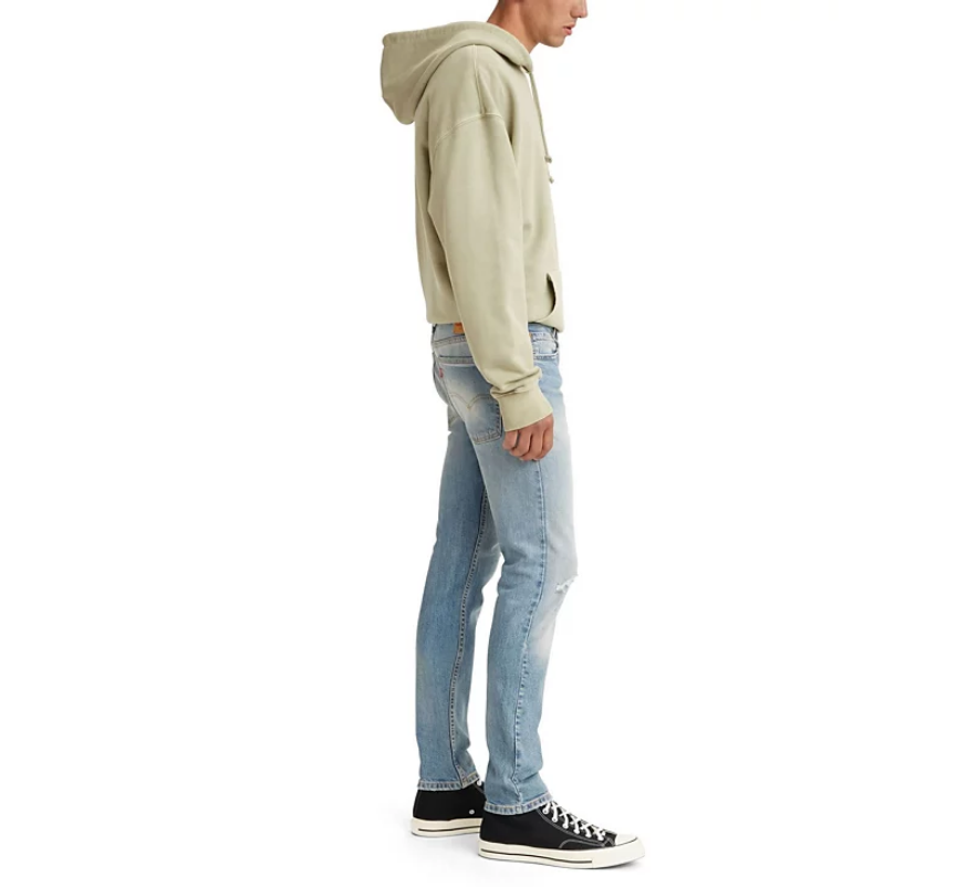 Levis 510 Mens Skinny Fit Slow Mo Jeans Love Buzzed Blue 36 x 30