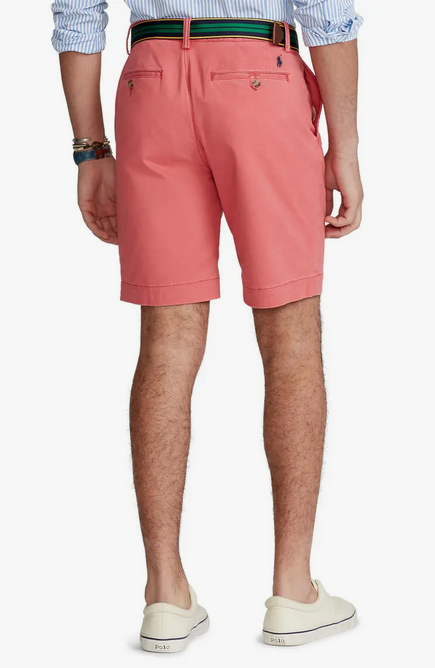 Polo Ralph Lauren Mens Nantucket Red 9.5" Stretch Chino Shorts 40