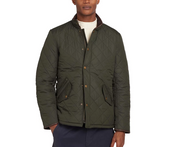 Barbour Mens Regular fit Quilted Coat Medium Green Solid