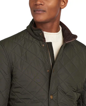 Barbour Mens Regular fit Quilted Coat Medium Green Solid