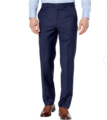 Lauren Ralph Lauren Men's Classic Fit Dress Suit Pants Navy Solid 38 x 34