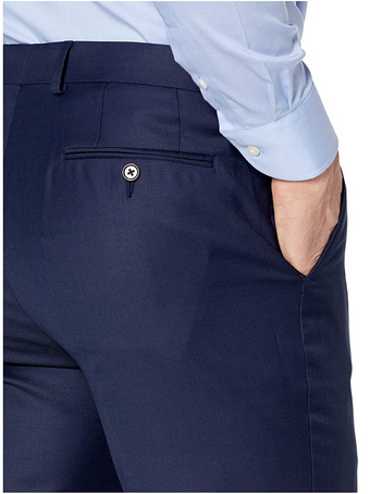 Lauren Ralph Lauren Mens Classic fit Dress Pants 38 / 34 Blue Solid Stretch