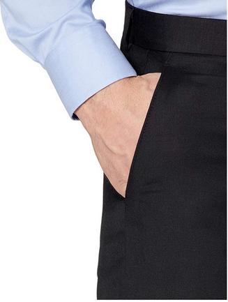 Lauren Ralph Lauren Men's Classic Fit UltraFlex Dress Suit Pants Black 38 x 32