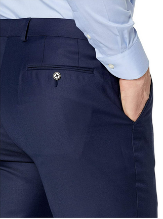 Lauren Ralph Lauren Men Classic fit Dress Pants 32 / 30 Navy Blue Solid Stretch