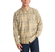 Marmot Mens Fairfax Classic Fit Plaid Button Down Flannel Shirt Light Oak Large