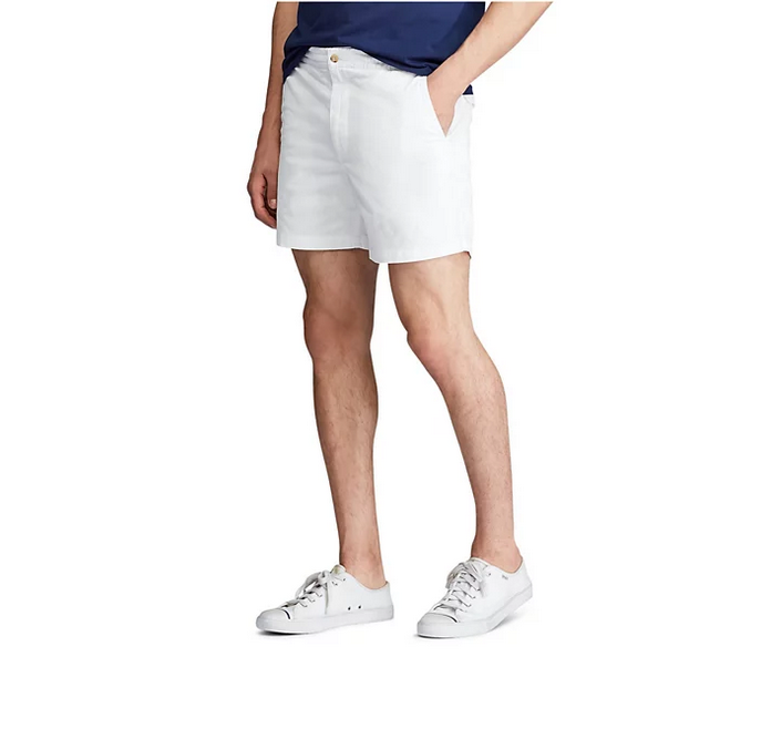 Polo Ralph Lauren Men's Classic Fit Stretch Prepster 6" Shorts White XL