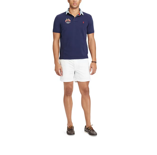 Polo Ralph Lauren Men's Classic Fit Stretch Prepster 6" Shorts White XL
