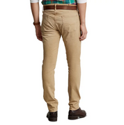 Polo Ralph Lauren Mens Slim fit Boating Jeans 38 / 32 Beige Solid Stretch