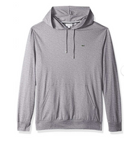 Lacoste Men Long Sleeve Jersey Hoodie T Shirt Grey Small