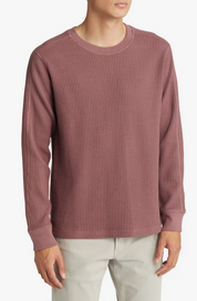 Rails Wade Mens Long Sleeve Thermal Long Sleeve T Shirt Red Large