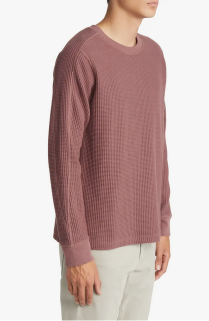 Rails Wade Mens Long Sleeve Thermal Long Sleeve T Shirt Red Large