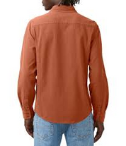 Buffalo David Bitton Men's Siamik Long Sleeve Button Down Shirt Baked Clay 2XL