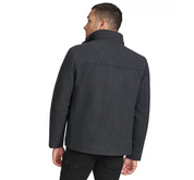 Calvin Klein Men's Hipster Full Zip Jacket with Zip Out Hood Charcoal  Medium