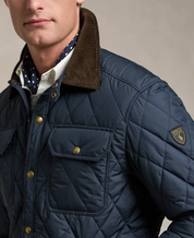 Polo Ralph Lauren Men's Water Repellent Quilted Jacket College Navy Blue Small