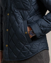 Polo Ralph Lauren Men's Water Repellent Quilted Jacket College Navy Large