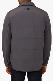 The Weekend Outdoor Quilted Water Resistant Shacket Charcoal XL