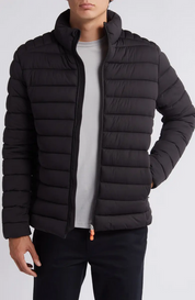 Save the Duck Mens Ari Quilted Jacket Black 2XL