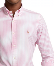 Polo Ralph Lauren Men's Classic Fit Button Down Oxford Shirt Pink White XL