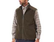Barbour Men's Country Full Zip Fleece Vest Olive Green Medium