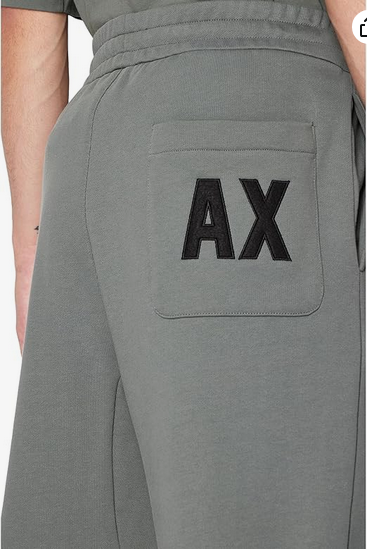 AX Armani Exchange Mens Oversized Capsule Joggers Balsam Green XL