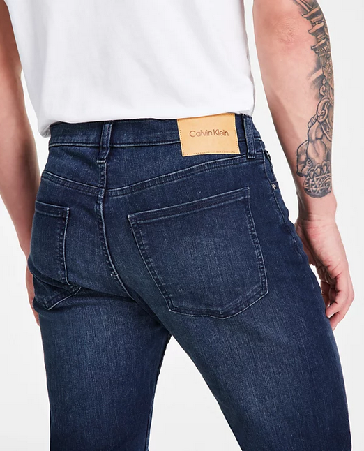 Calvin Klein Men's Standard Straight Fit Stretch Jeans Boston Blue 31 x 30