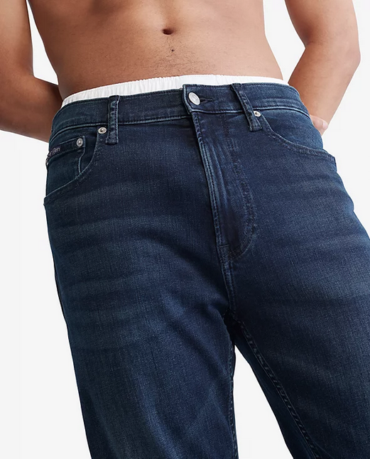 Calvin Klein Men's Standard Straight Fit Stretch Jeans Boston Blue 31 x 30
