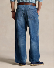 Polo Ralph Lauren Relaxed Fit Distressed Jeans Blue 36 x 32