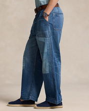 Polo Ralph Lauren Relaxed Fit Distressed Jeans Blue 36 x 32