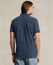 Polo Ralph Lauren Men's Custom Slim Polo Bear Mesh Polo Shirt Blue 2XL