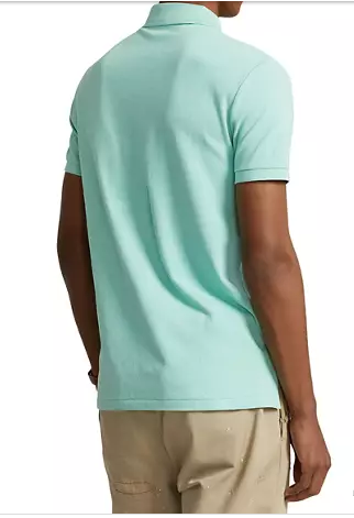 Polo Ralph Lauren Men's Classic Fit Short Sleeve Mesh Polo Shirt Green Medium